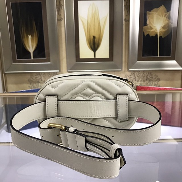 Gucci腰包 476434 GUCCI古馳GG Marmont系列 DSVRT 女士腰包  gqy2564